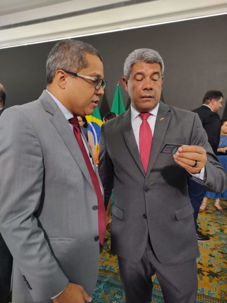 Alisson Sousa e o novo Governador da Bahia, Jerônimo Rodrigues